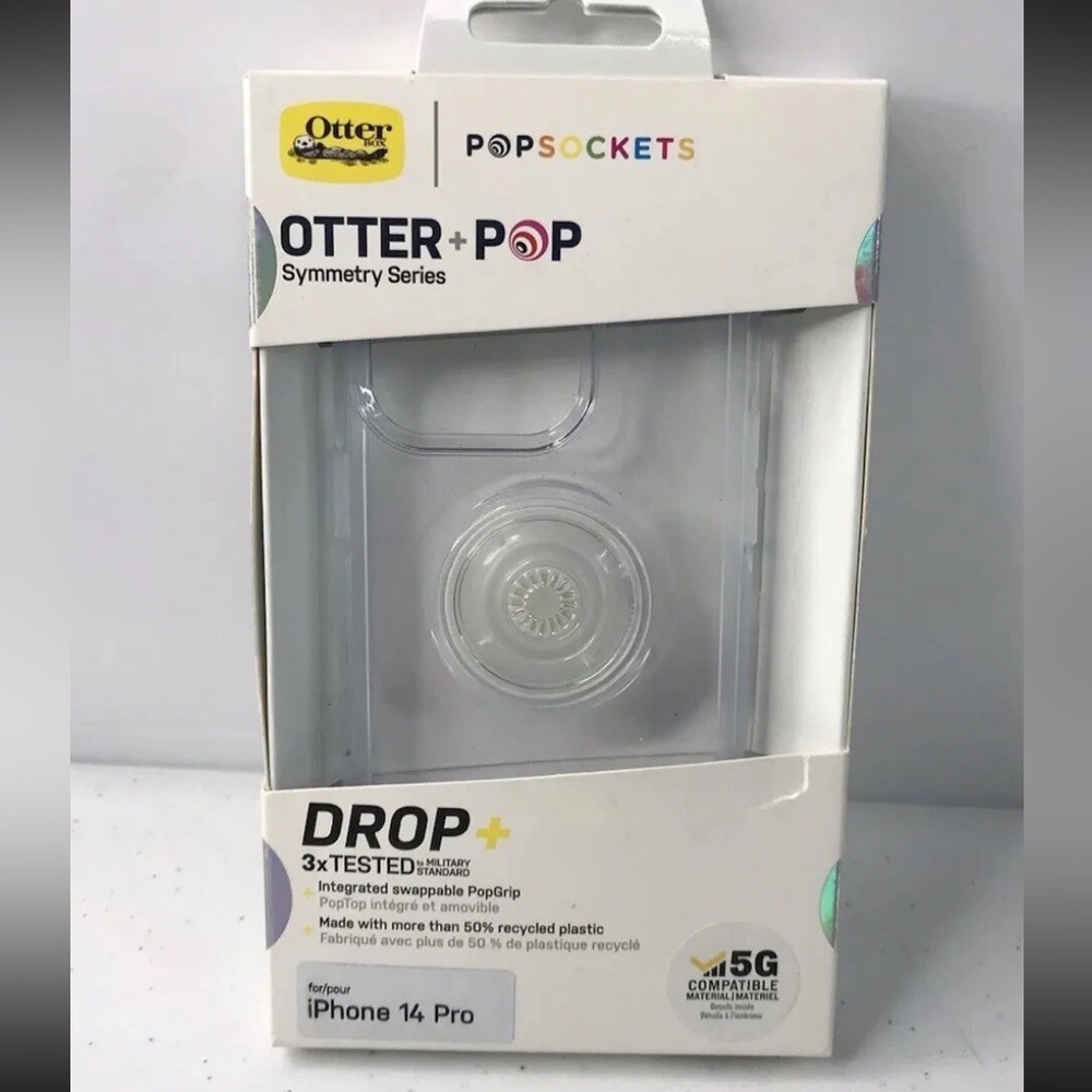 New OtterBox + Pop Clear Symmetry Series Case for iPhone 14 Pro new in box